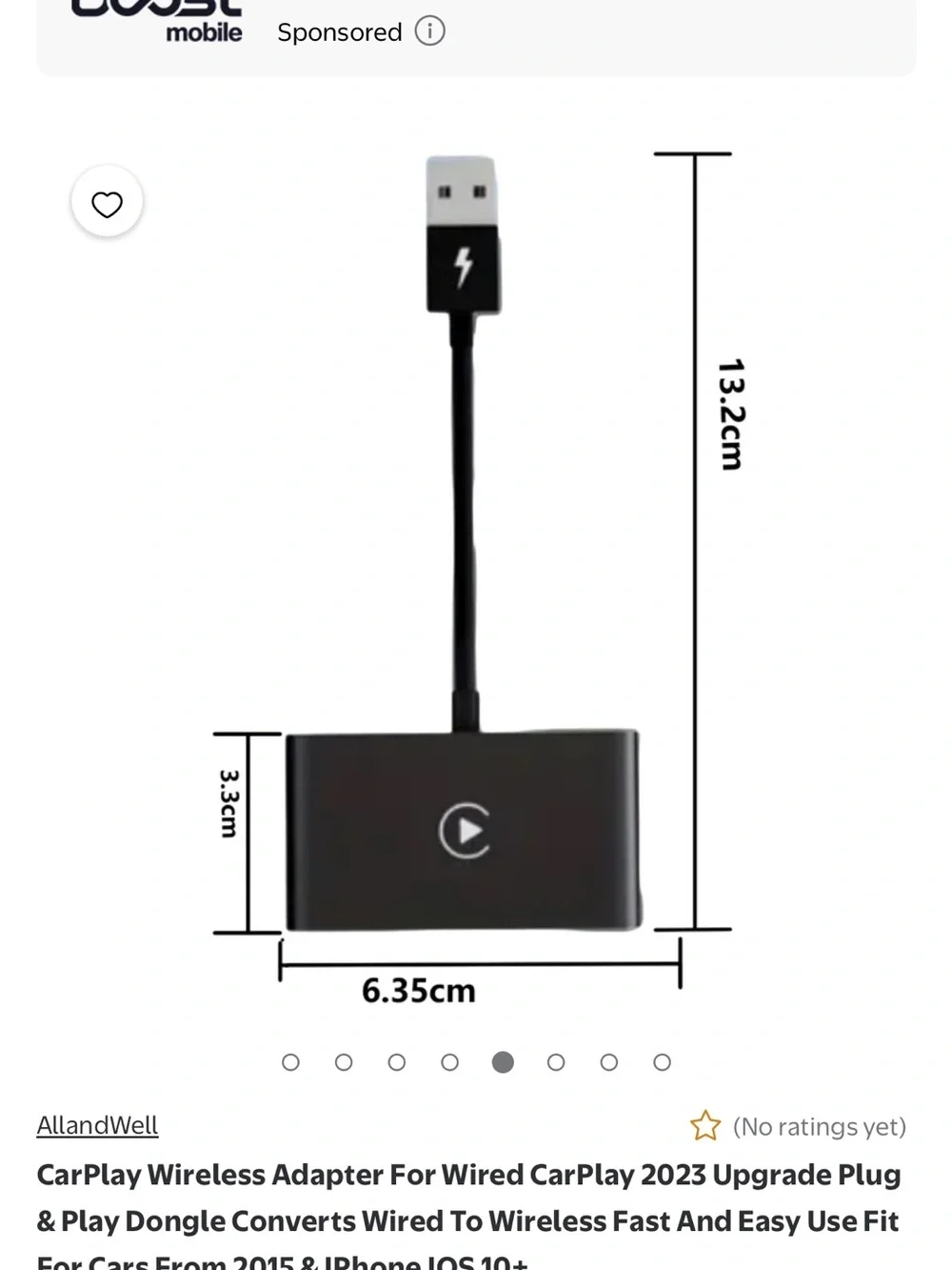 iPhone Wireless CarPlay Dongle